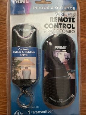 New Wireless Remote Control Outdoor indoor Light 2-Pack Combo -